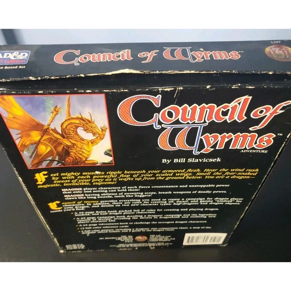 Advanced Dungeons & Dragons | Council of Wyrms  Boxed Set | Incomplete